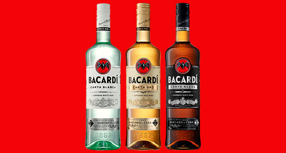 Bottles of Bacardi