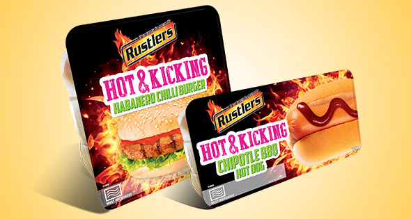 Rustlers burger and hot dog