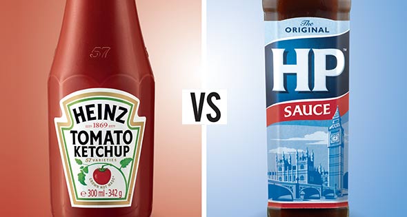 Heinz Tomato Sauce vs HP Sauce