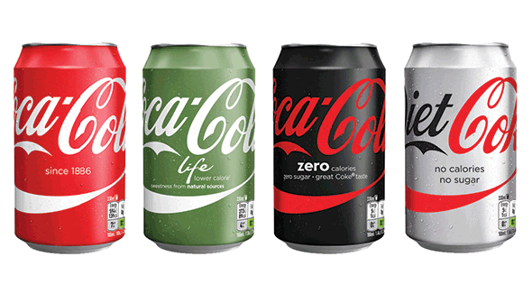 Coca Cola cans