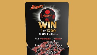 Mars 'win a football' POS material
