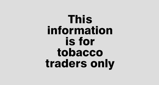 This information is for tobacco traders only