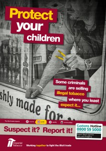 Suspect it! Report it! anti-illicit tobacco poster
