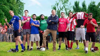 Line-up of footballers from Carlsberg ad