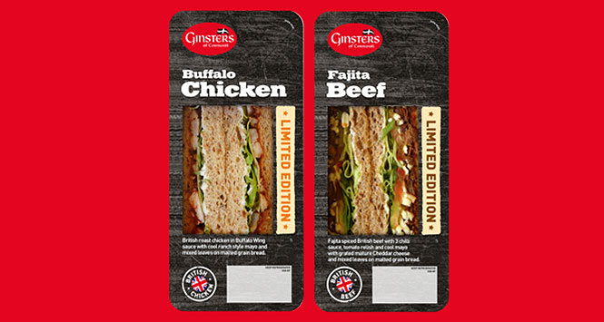 Ginsters sandwiches