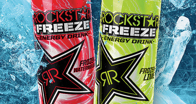 Cans of Rockstar Freeze