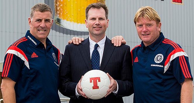 Tennent's-branded football