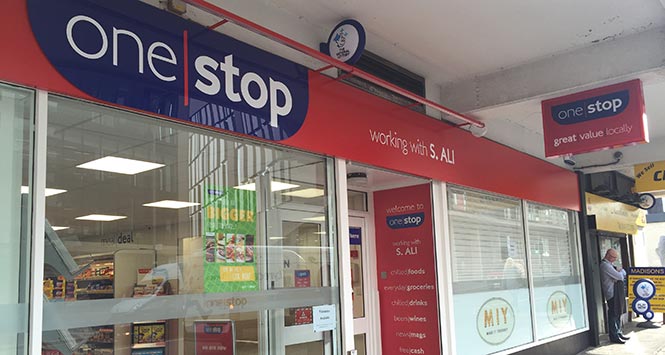 One Stop store exterior