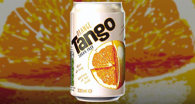 Can of Tango Orange sugar-free