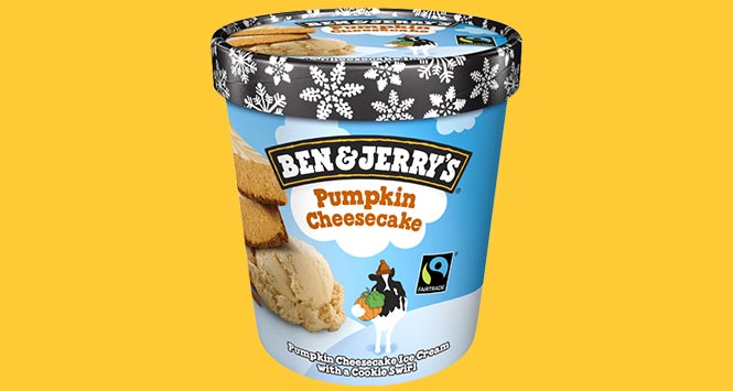 Ben & Jerry's pumpkin flavoured ice cream