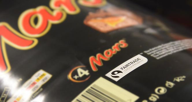 Fairtrade Mars Bar packaging