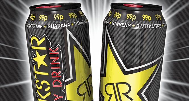 Rebranded Rockstar Original cans