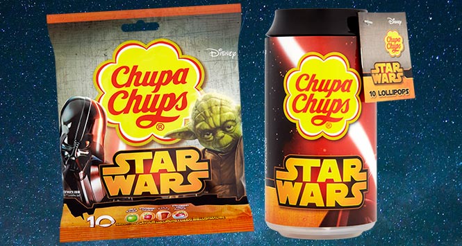 Star Wars-branded Chupa Chups
