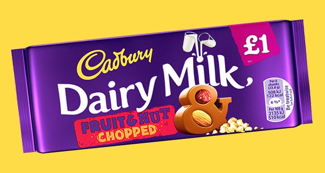 Cadbury Dairy Milk Fruit & Nut Chopped tablet