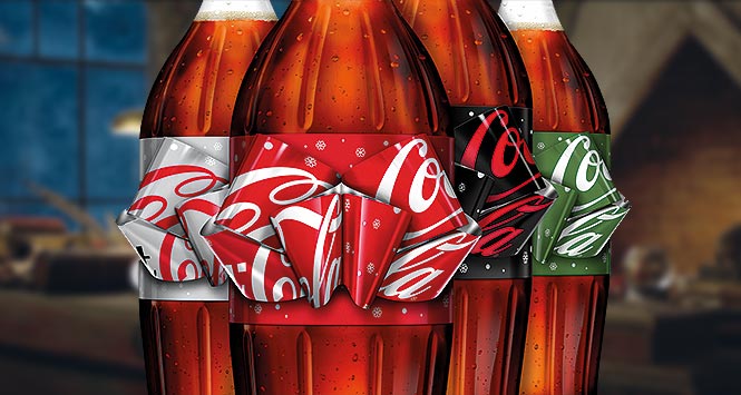 Coke 'magic bow' bottles