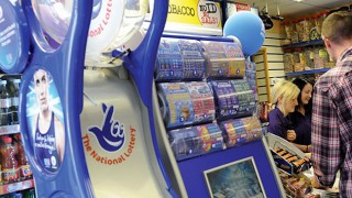 National Lottery display