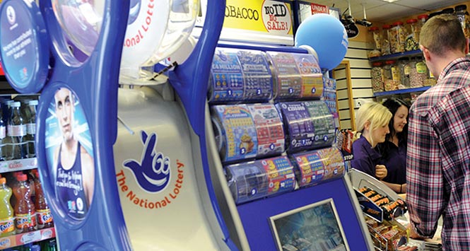 National Lottery display