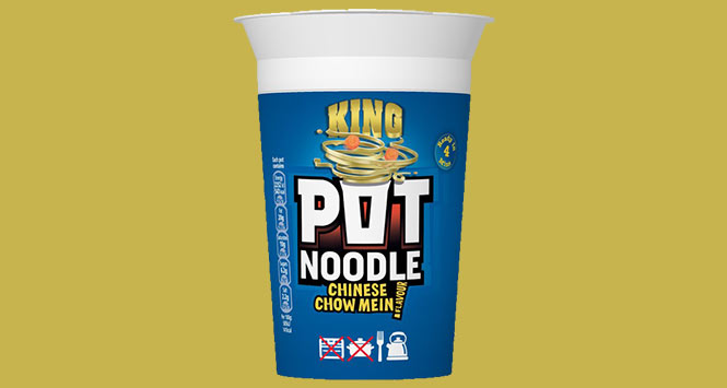 Chinese chow mein flavour King Pot Noodle