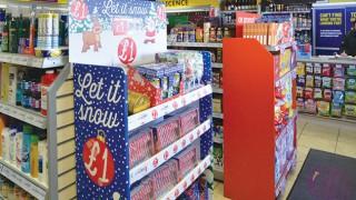 Christmas display in shop