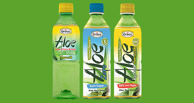 Grace Foods aloe vera drinks