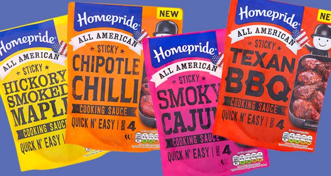 Homepride All-American sticky sauces