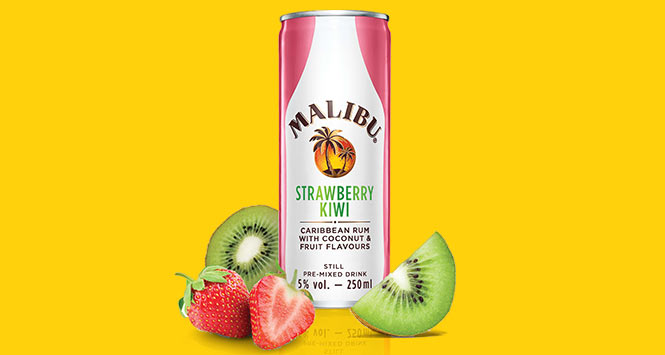 Malibu Strawberry Kiwi drink
