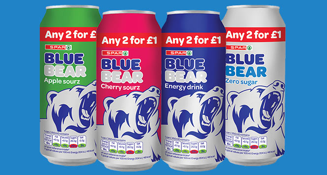 Spar Brand energy drinks