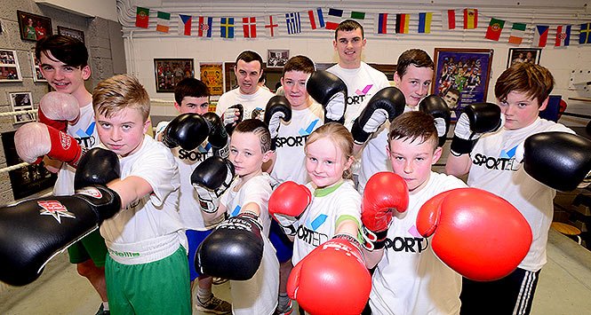 Young boxers at a Sported session
