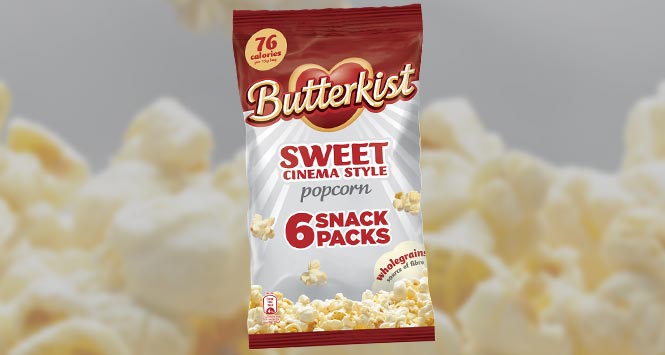 Butterkist Sweet Cinema-style popcorn