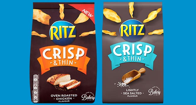 Ritz Crisp & Thin Lightly Salted and Oven Roasted Chicken variants