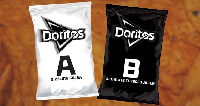 Doritos A and B flavours