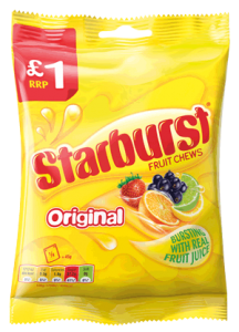 £1 PMP bag of Starburst
