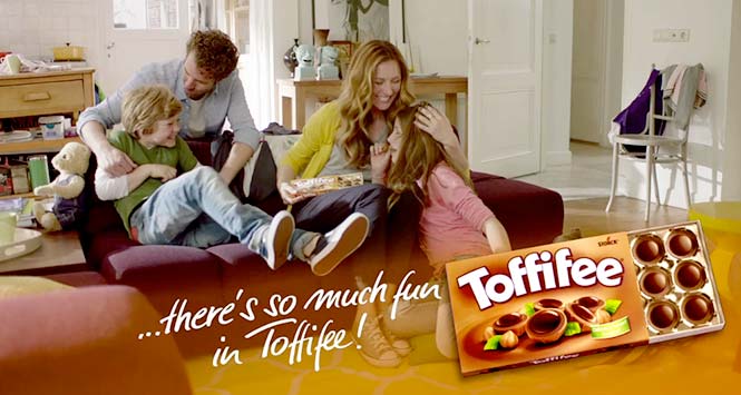 End frame from Toffifee commercial