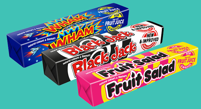 Wham, Blackjack and Fruit Salad chews