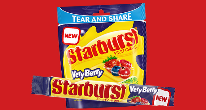 Starburst Very Berry packs