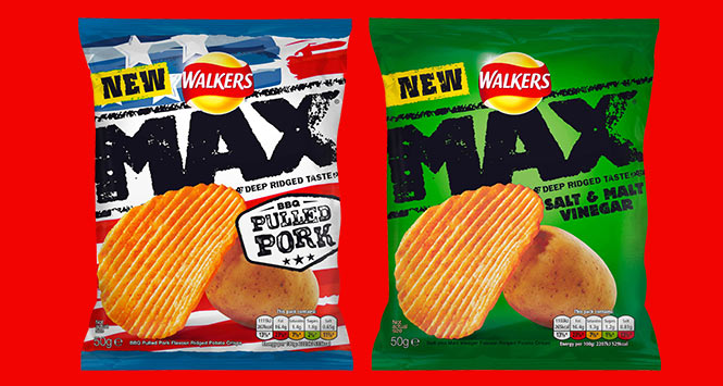 Walkers Max Pulled Pork and Salt & Malt Vinegar