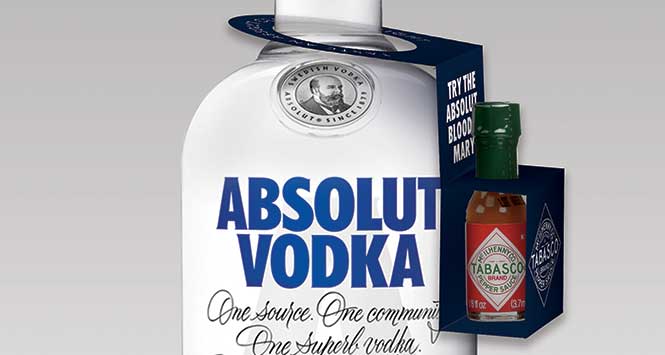 Absolut Vodka and Tabasco Sauce