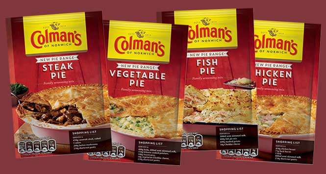 Colman's pie mixes