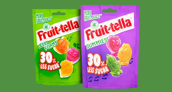 Fruittella 30% less sugar chewy bags