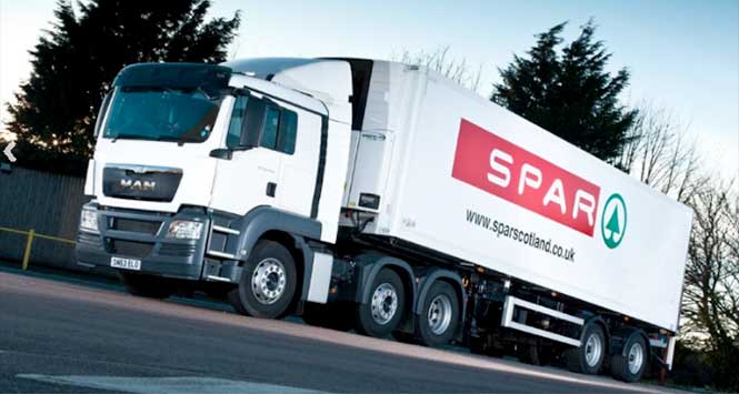 Spar lorry