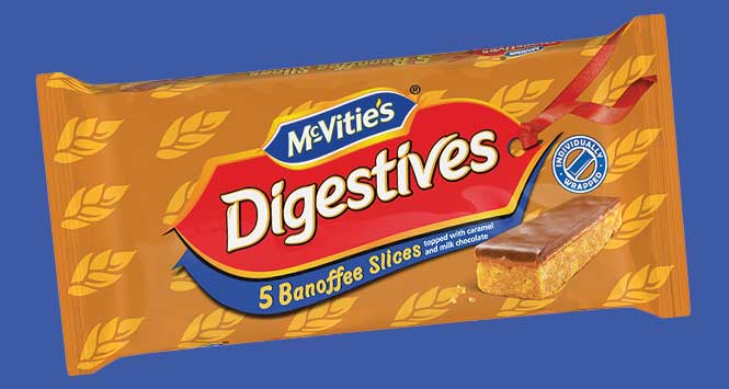 McVities Digestives Banoffee slices