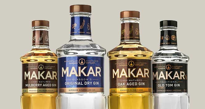 Makar Gin, made by Glasgow Distillery Company