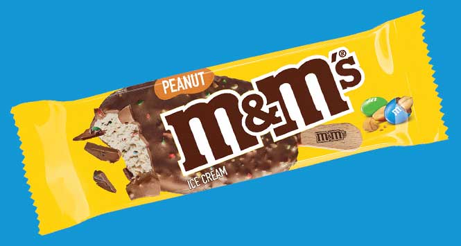 M&M's Peanut Ice Cream single