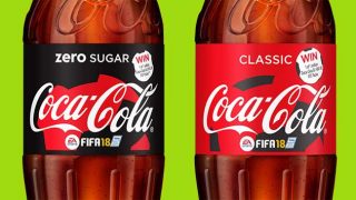EA Sports branded Coca Cola bottles