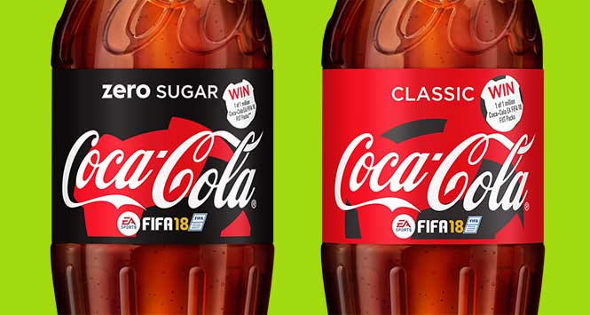 EA Sports branded Coca Cola bottles