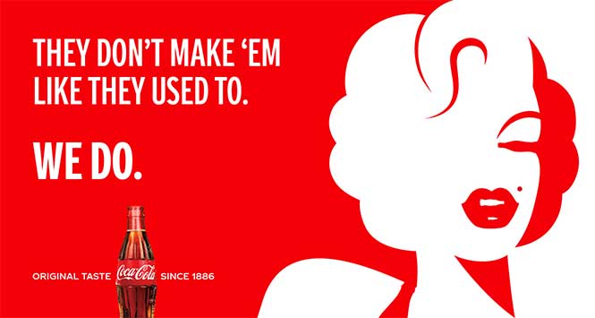 Coca-Cola Marilyn Monroe advert