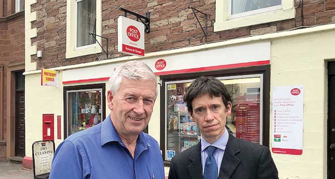 Mike Mitchelson and Justice Minister Rory Stewart