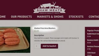 Shaw Meats' gluten-free arse blasters