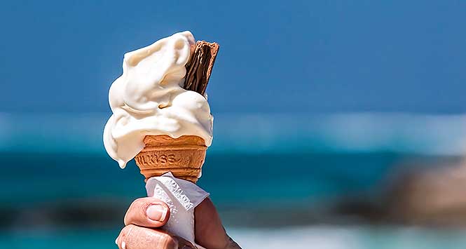 Hot weather staple, the ice cream