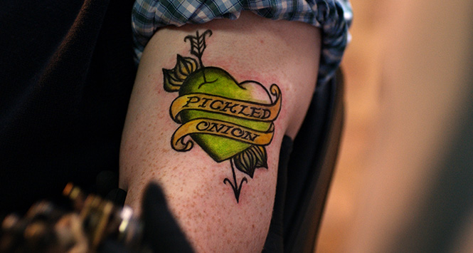 Walkers pickled onion tattoo